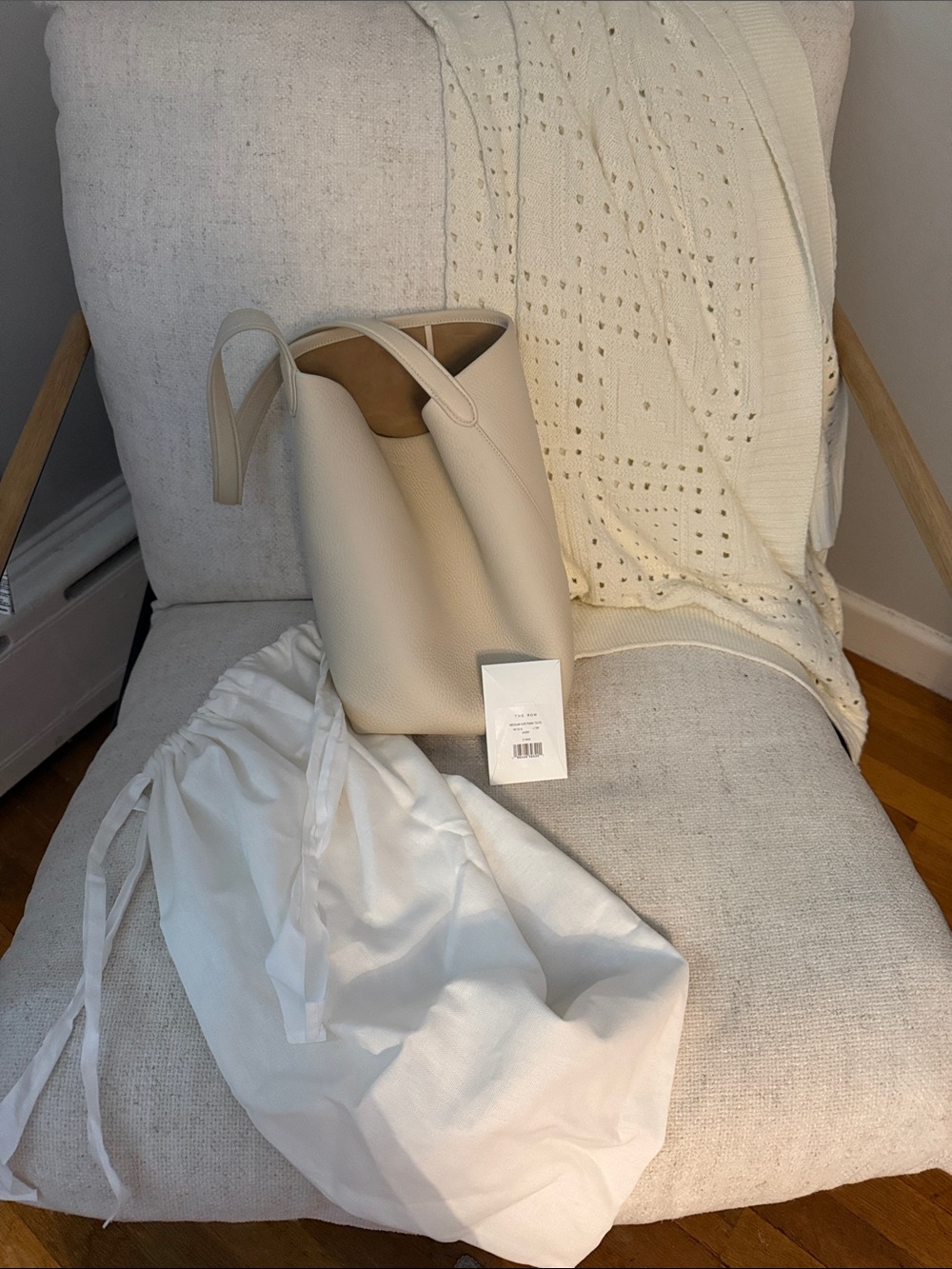 The Row medium park tote Ivory